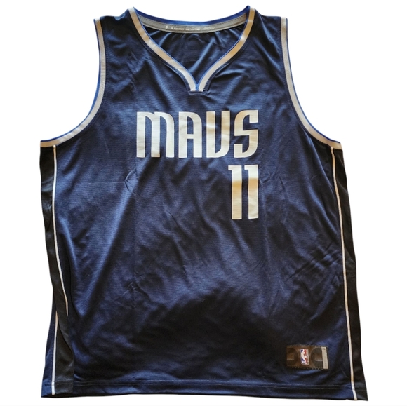 Fanatics Fast Break Tim Hardaway Jr. Mavericks Jersey Navy Blue Size 2XL - Picture 1 of 9